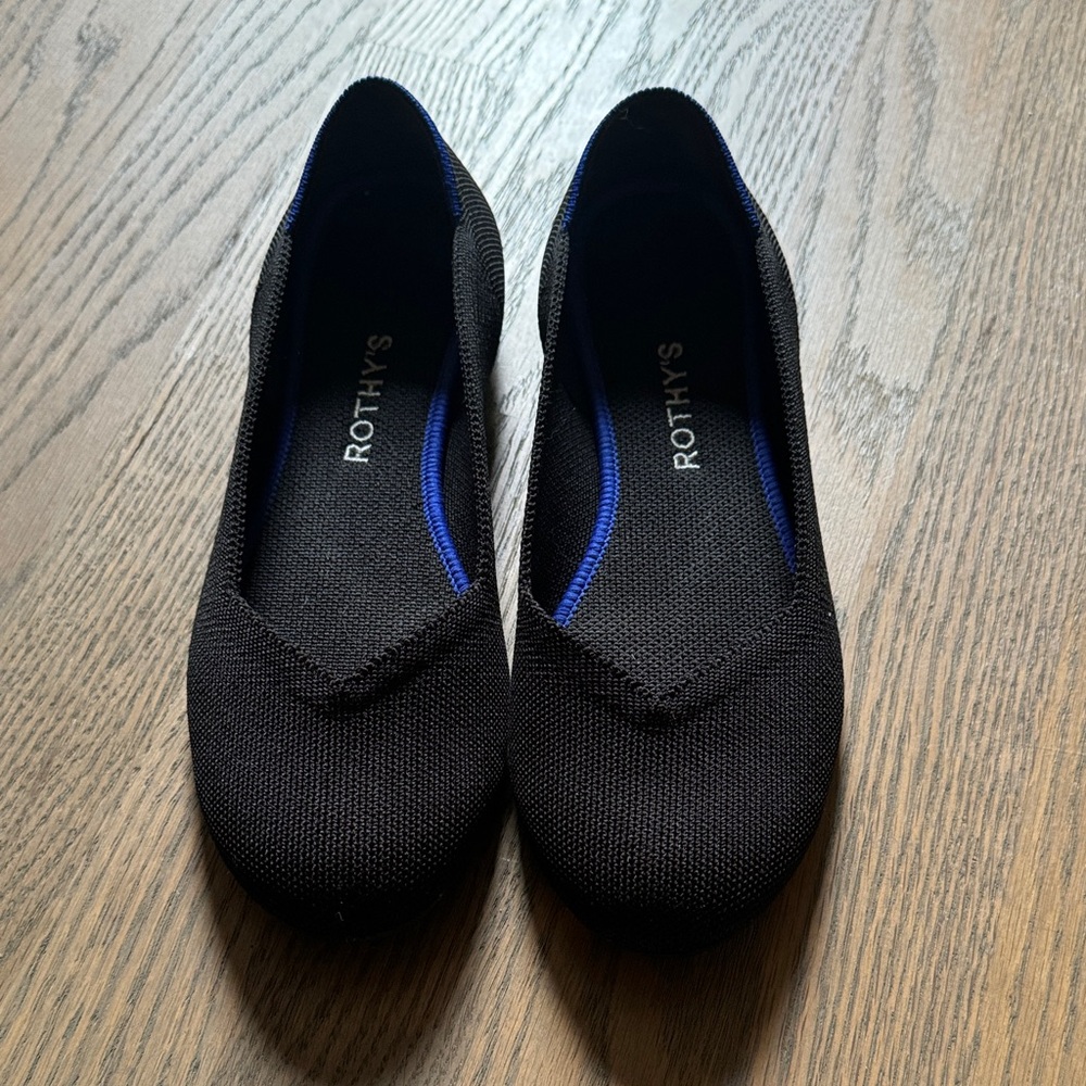 Rothy's Black and Blue Women's Flats